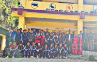 भृकुटी माविका विद्यार्थीहरूलाई शुभकामना एवम् फेरि भेटौँला कार्यक्रम , नव नियुक्त शिक्षक काउचालाई स्वागत