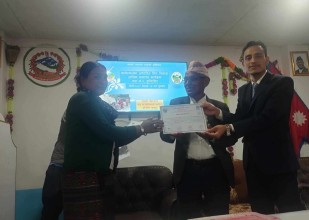 प्रधानमन्त्री रोजगार कार्यक्रम अन्तर्गत कार्यस्थलमा आधारित र जीवनपयोगी सीप विकास तालिम सम्पन्न