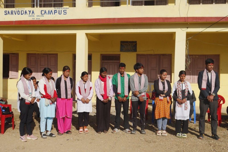 बरेङ बजार स्थित सर्वोदय क्याम्पसमा स्वतन्त्र विद्यार्थी युनियन (स्ववियु) निर्वाचन सम्पन्न